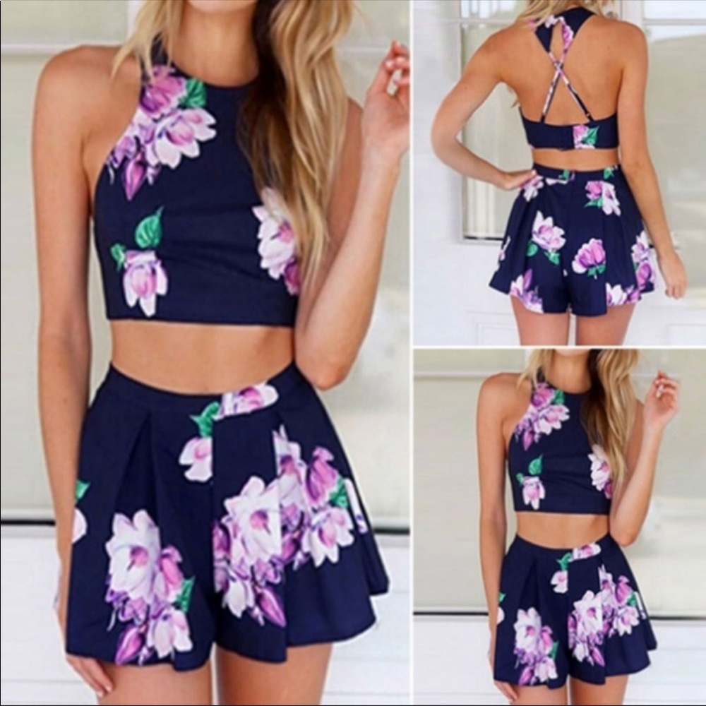 Sumer set: top+skirt